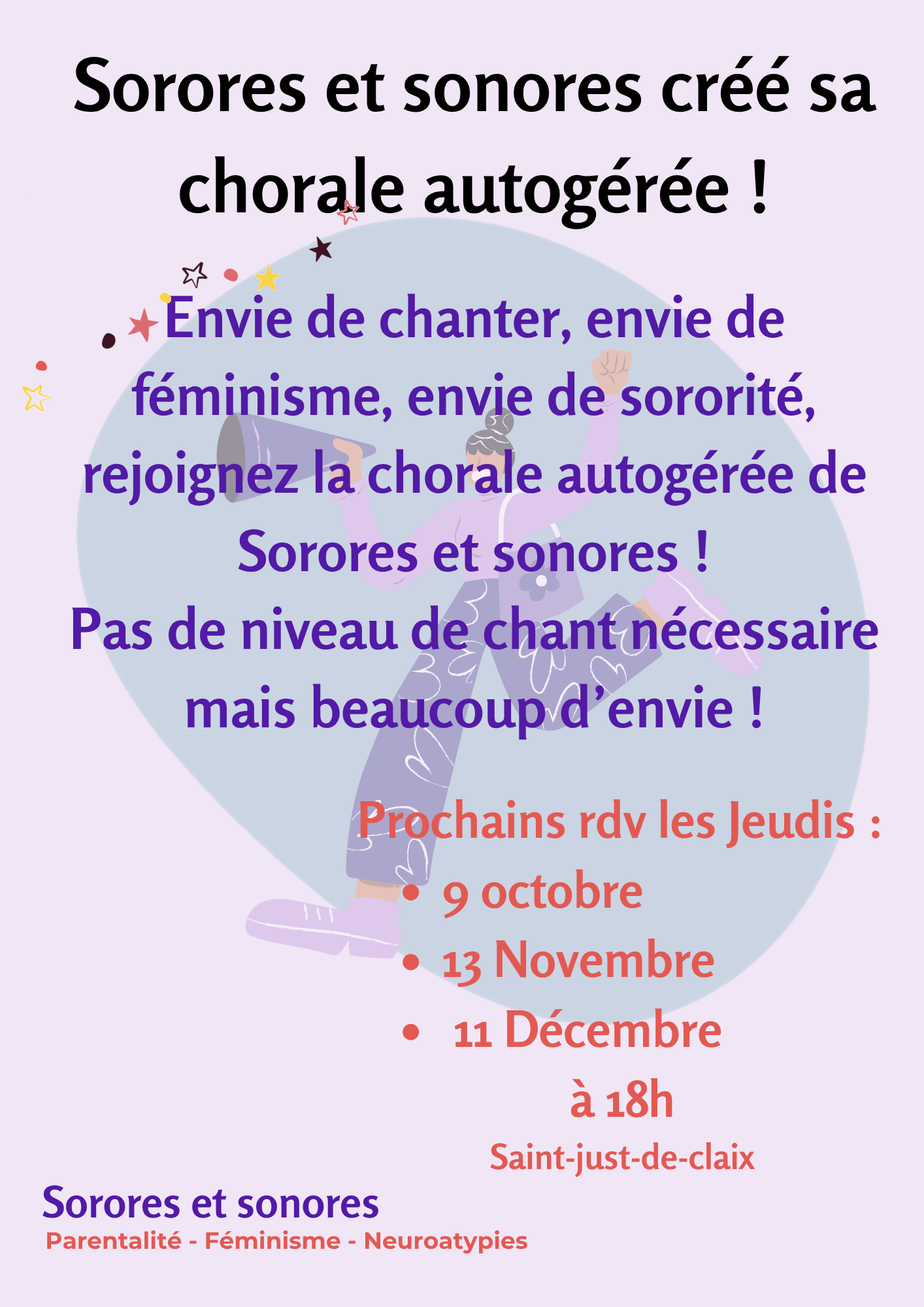 Affiche prochaine chorale autogérée